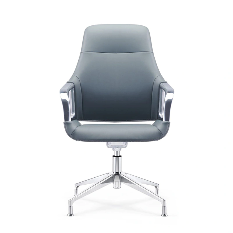 product-Middle Back Leather Swivel Ergonomic Visitor Chair for Boardroom C1902-Furicco-img-1