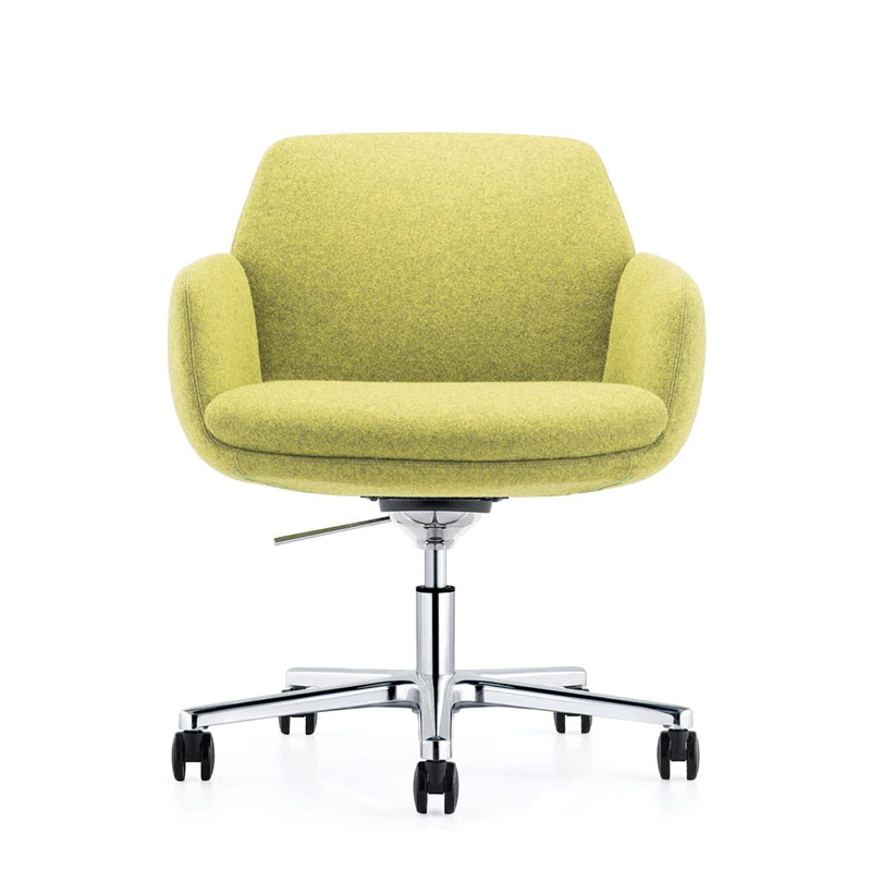 product-Affordable Conference Room Leather Fabric Chairs with Castors B1720-Furicco-img-1