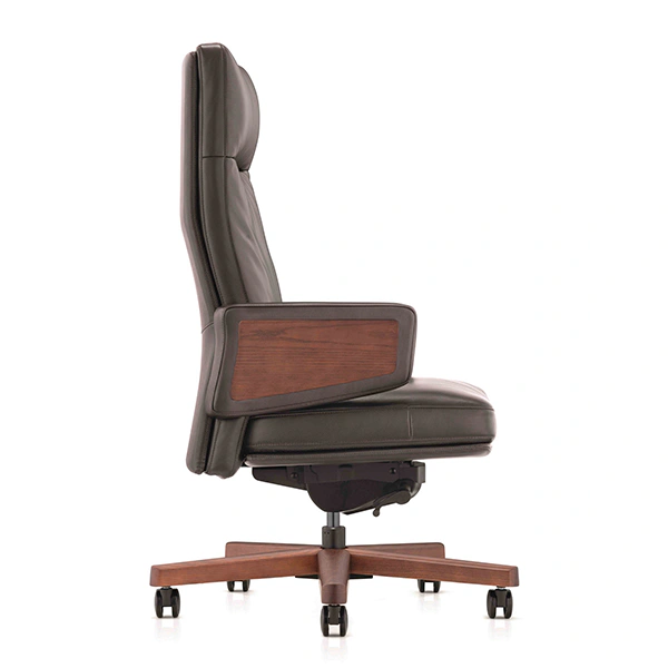 product-Classic Brown Leather Goose Down Office Chair A2119-Furicco-img-1