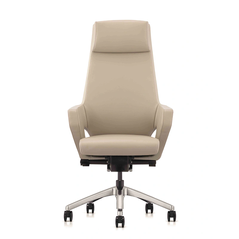 product-FURICCO High Class Hollow Armrest Swivel Boss Chair Executive Genuine Leather Office Chair A-1