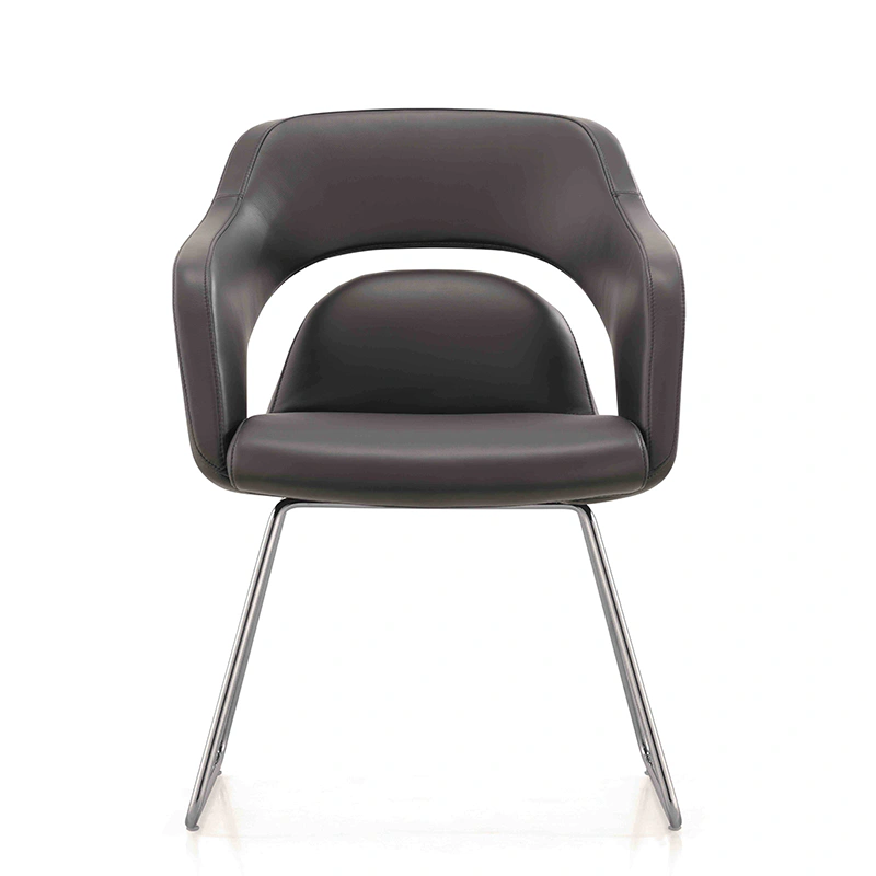 product-Furicco-High Quality black genuine leather office chair desk office chair C2001-img