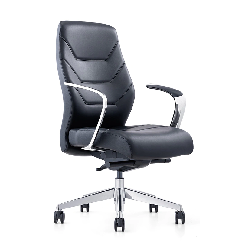 product-Furicco-Modern Office Soft Pad Chair High Short Back Cushioned Leather Office Chair for Chai