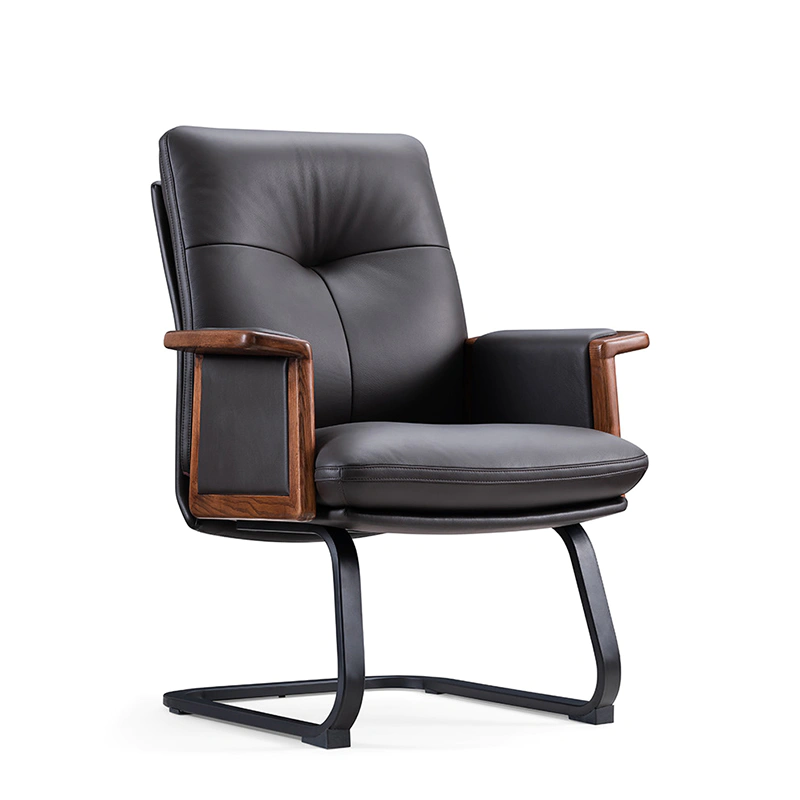 product-Furicco-classic custom factory executive ripple black guest visitor pu leather meeting room 