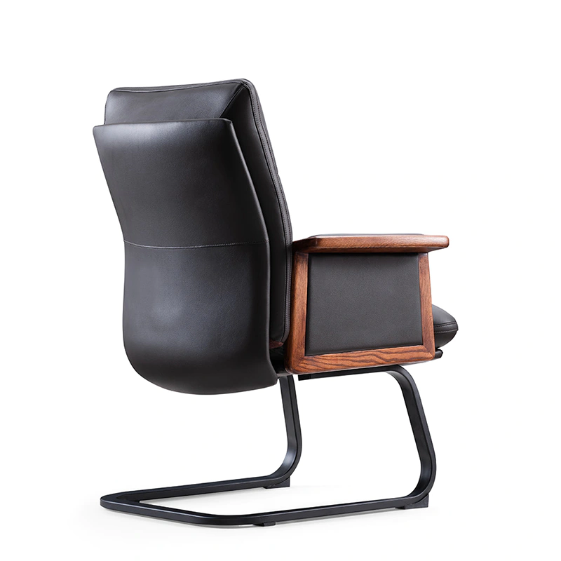 product-classic custom factory executive ripple black guest visitor pu leather meeting room office c-1