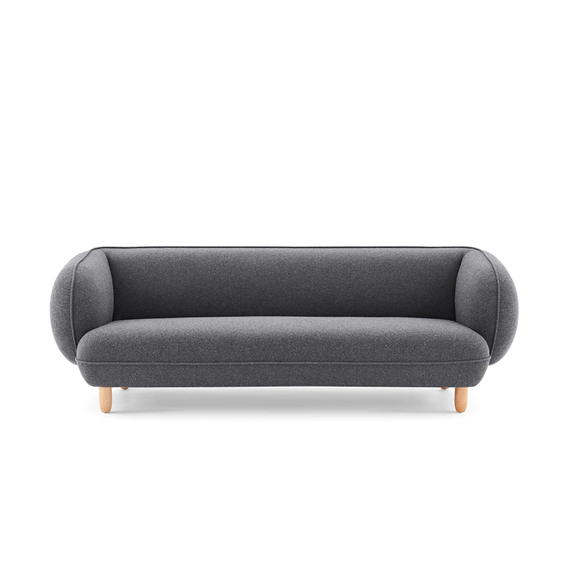 product-Quality Guaranteed Furicco Office Sofa 1+2+3 Low Price Moden Nordic Beige Velvet Fabric Sofa-1