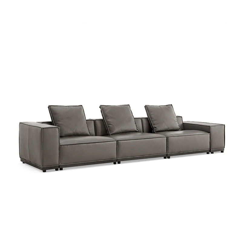 product-China Supplier High Quality Livingroom Couches Home Furniture L Shaped Italian Leather Sofa -1