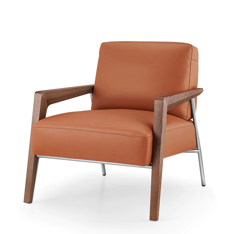 product-Furicco-Wholesale made antique stainless steel home office furniture armchair art deco leat