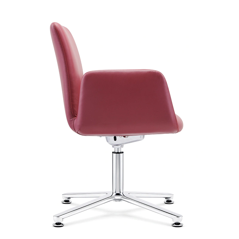 product-Comfortable Upholstered Middle Back Leather Recliner Swivel Modern Executive Office Boss Cha-1