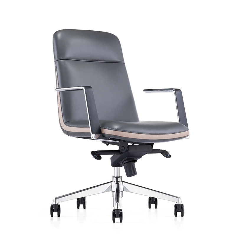 product-Furicco-Modern Black Executive Presidential Office Leather Chair B1804-img
