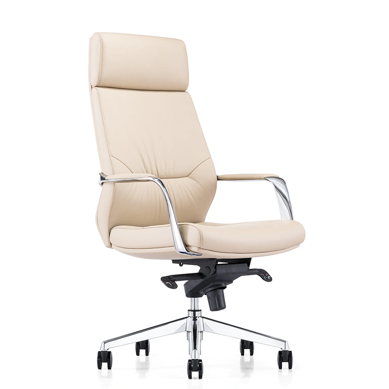 product-Furicco-Black leather hight Back office chairs A1815-img