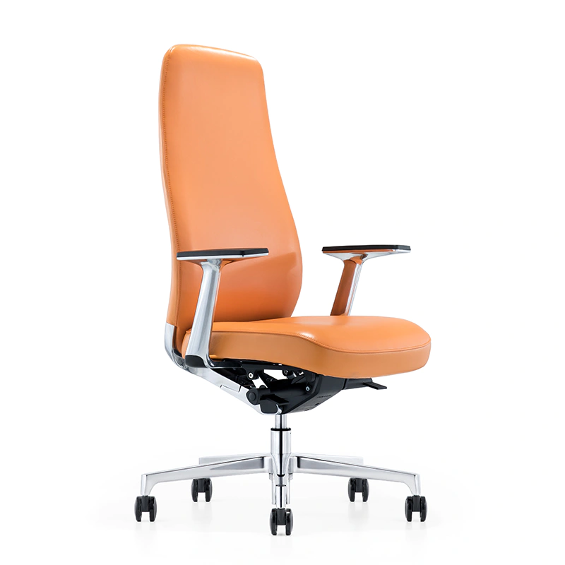 product-Furicco-FURICCO Height Adjustable Rotating High Back Swivel Leather Executive Office Chair A