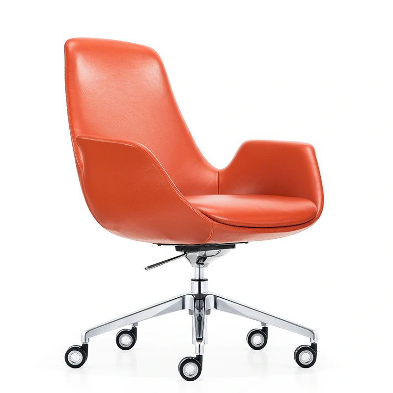 product-Furicco-PU Leather Home Office Desk Chair High Back, Modern 360 Swivel Executive Computer Ch