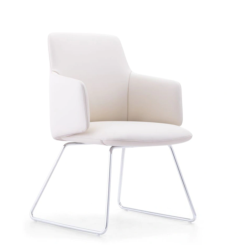 product-Factory Price Meeting Fixed Legs White Office Chair Without Wheel C2416-1-Furicco-img-1