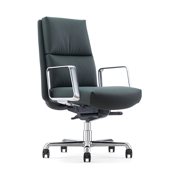 product-Furicco-Furicco Hot Sale New Design Meeting Staff Chairs Nordic Style Leather Brown Office C
