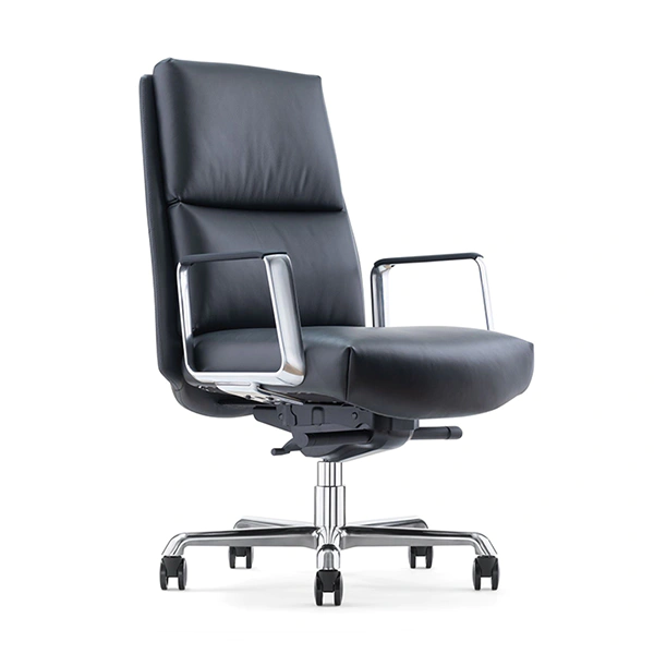 product-Furicco Hot Sale New Design Meeting Staff Chairs Nordic Style Leather Brown Office Chair B24-1