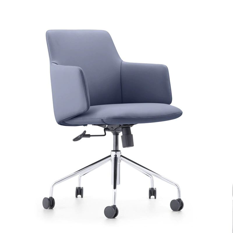 product-Factory Price Newest Model Italia Style Mini Aluminium Revolving Clerk Office Chair For Offi-1
