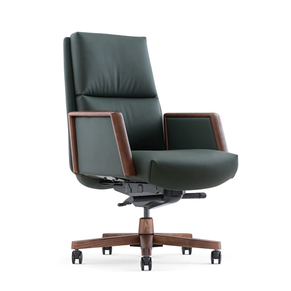 product-Furicco-Furicco High Quality Dubai Modern Style Pu Leather Beige Rolling Staff Office Chair 