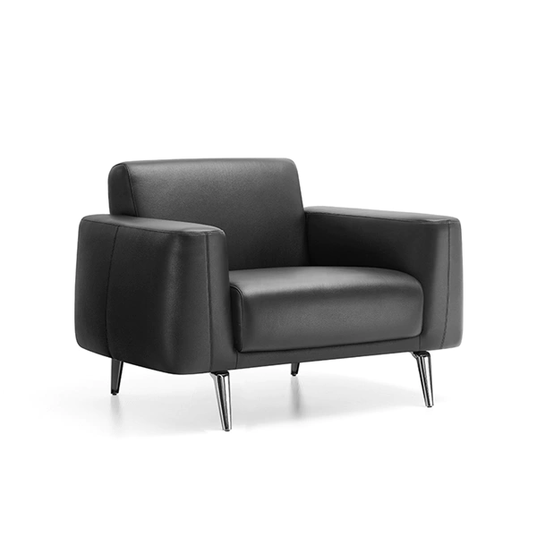 product-Furicco-Foshan Factory Antique Style Relaxation Modular Meeting Visit Black Best Leather Sof