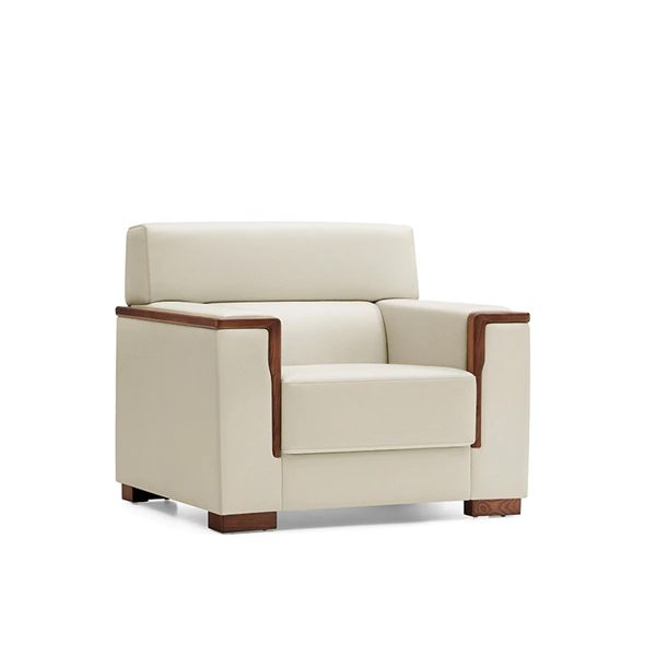 product-Commercial Furniture Italy Genuine Leather Big 3 Seater Black I Shaped Best Office Furniture-1